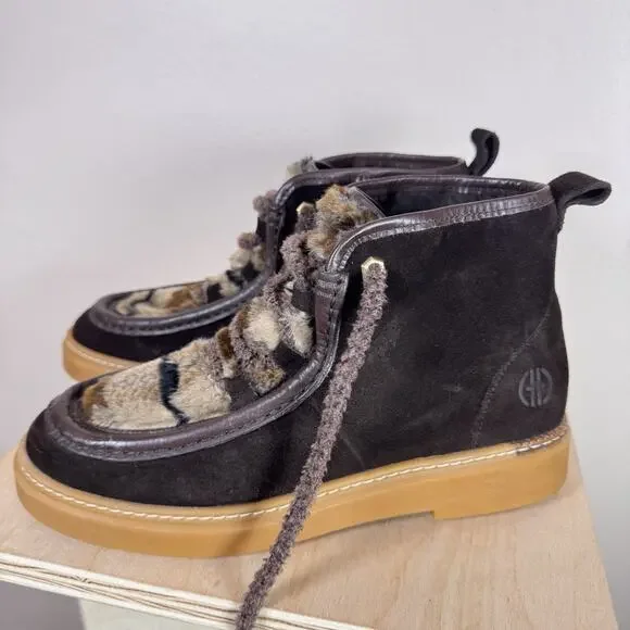 Cole Haan Womens Chaka Bootie All Day Summit Brown Lace Up Ankle Size 7.5 - Picture 3 of 8